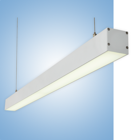 Светильник профильный L50 серия vs-ds-L50 в белом корпусе с протоколом управления Dali